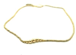 14k GOLD BALL NECKLACE 18inch (CN759) - Picture 1 of 2