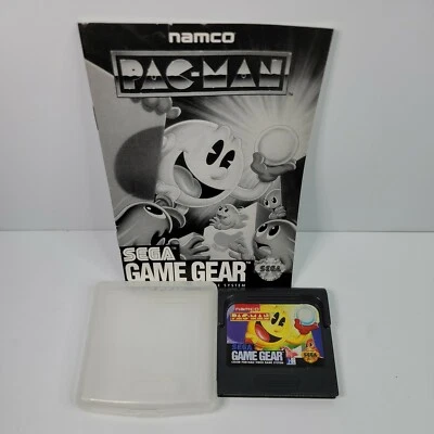 Pac-Man Sega Game Gear  Video Game Cartridge With Manual Tested Pacman 1991 - Image 1 of 4