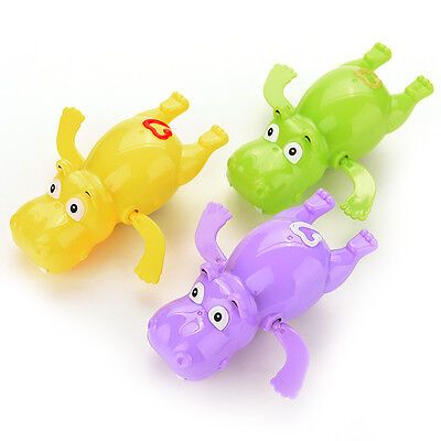 Hippo Baby Kids Bath Toy Clockwork Wind Up Plastic Swimming Toys Popular_guJ^R1 • 5.41$