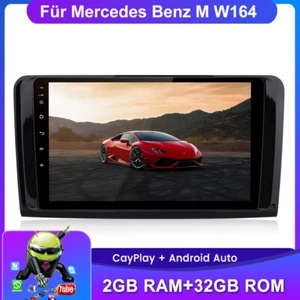 Autoradio Für Mercedes ML W164 X164 Carplay 9" Android 12 GPS NAVI BT DAB+ 2+32G - Bild 1 von 12