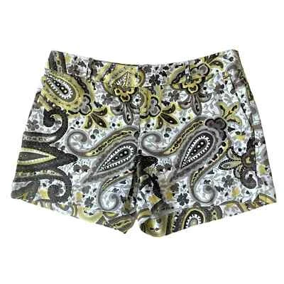Banana Republic Women's Martin Fit Paisley Print Shorts Size 6 — 第 1/3 张图片