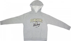 Pittsburgh Penguins Reebok NHL Women's Sparkle Gray Pullover Fleece Sweatshirt - Picture 1 of 1