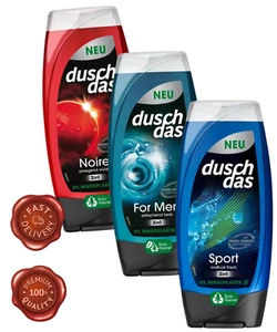 3 x 250 ml Duschdas 3in1 Duschgel & Schampoo Unisex (Noire, For Men oder Sport) - Bild 1 von 4