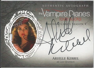 ARIELLE KEBBEL Vampire Diaries Season 4 ~ Auto/Autograph Card AK d Lexi Branson - Picture 1 of 1