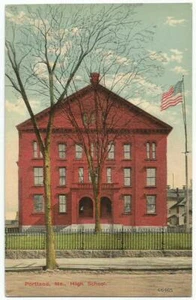 Portland Maine ME ~ Edificio de escuela secundaria c.1912 - Imagen 1 de 2