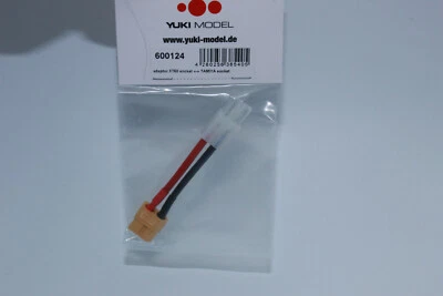 Yuki 600124 Adapter XT 60 Socket Tamiya Socket Cable New Original Packaging - Image 1 of 3
