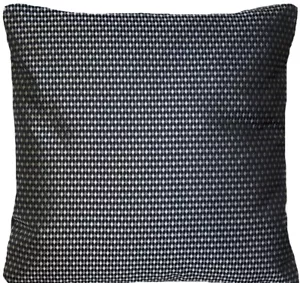Black Cushion Cover Silver Thread Woven Fabric Osborne & Little Textile 16” SALE - Picture 1 of 1