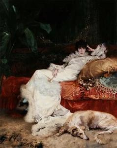 Georges Clairin: "Portrait of Sarah Bernhardt" (1876) — Giclée Fine Art Print - Bild 1 von 7
