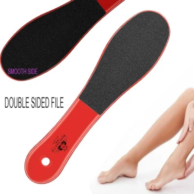 Red Foot Rasp File Callus Remover Scrubber Dead Rough Skin Dual Sided Pedicure - Image 1 of 3