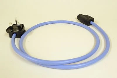 BLACK RHODIUM LIBRA MCRU SPECIAL EDITION MAINS LEAD - OVER 50% OFF - 0.7 METRES - Image 1 of 4