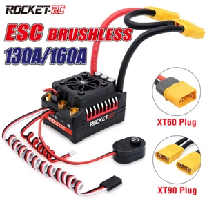 SURPASSHOBBY Rocket RC 130A ESC Brushless 160A ESC 4S for 1/7 1/8 RC Car Buggy - Picture 1 of 21