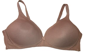 Warners Womens Beige Bra Invisible Bliss 40C Cotton Wire Free with Lift RN0141A - Picture 1 of 4
