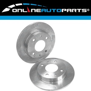 2 x Rear Disc Brake Rotors for Smart ForFour W454 4cyl 1.3L 1.5L 2004~2006 - Picture 1 of 1