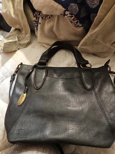 Geborene Leder Geldbörse 2 Henkel & Crossbody Schwarz Leder P7 - Bild 1 von 16