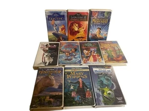 Walt Disney Movie Collection Vintage VHS Tapes 2000’s Lot Of 10 - Picture 1 of 13