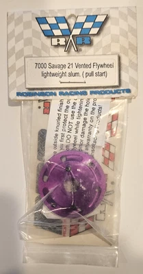 Robinson Racing RC 7000 Savage 21 Purple Vented Flywheel Lightweight Alum - Image 1 of 2