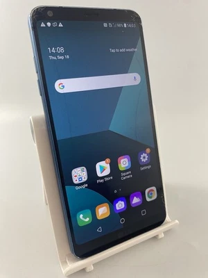 LG G6 Blue Unlocked 32GB 5.7" Dual Camera Android Touchscreen Smartphone Cracked - Image 1 of 4