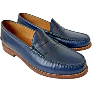 Johnston & Murphy Herren 9 Halstead Penny Halbschuh Leder Sitzungssaal Brunch adrett - Bild 1 von 18