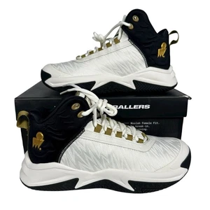 Moolah Press Break V2 Basketball Sneakers Youth Shoes 6.5 White/black/gold - Picture 1 of 7