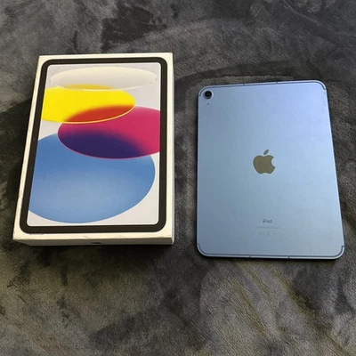 Apple iPad 10th Gen (2022) 10.9" 64GB WiFi /5G Blue (Slight Bent Corner) Boxed  - Image 1 of 4
