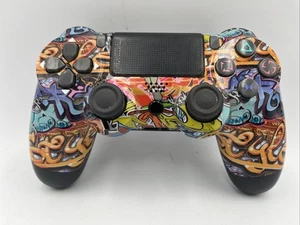 Mando Inalámbrico PS4 • Diseño Graffiti • Probado y Funcionando - Imagen 1 de 6
