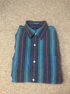 GANT Mens Size Large Multicoloured Long Sleeve Shirt Riviera Relaxed Fit Casual - Picture 1 of 7