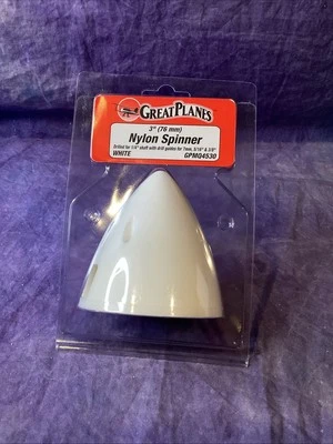 Novo GPMQ4530 Grandes Aviões Branco 3" 76mm Nylon Giratório 1/4" Eixo Para Avião de Controle Remoto - Imagem 1 de 4