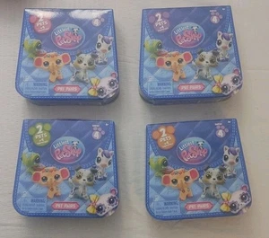 Littlest Pet Shop LPS Gen 7 G7 Series 4 Pet Pairs Paw Blind Box Full Set Of 4 - Picture 1 of 7