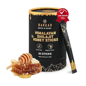 Bargad Pure Himalayan Shilajit Sticks with Organic Honey & Saffron (30 Count) - Picture 1 of 9