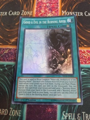 Yugioh Good & Evil in the Burning Abyss SECE-EN086 Super Rare 1st Edition NM - Image 1 of 4