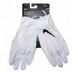 Jordan Superbad Football Gloves Size XXL 2XL White Sticky Grippy Breathable NWT - Picture 1 of 4