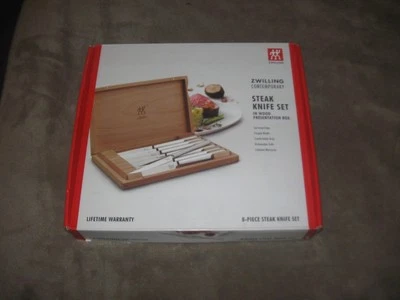 ZWILLING J.A. HENCKELS Zwilling Henckels Contemporary 8-pc. Steak Knife Set in Wood Presentation Box
