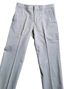 Express Herren Produzent Anzughose grau Größe 31X30 gerades Bein Baumwolle Stretch - Bild 1 von 14