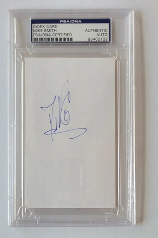 Mike Smith Limp Bizkit Guitarist Signed Index Card PSA/DNA Certified Autograph A Cover