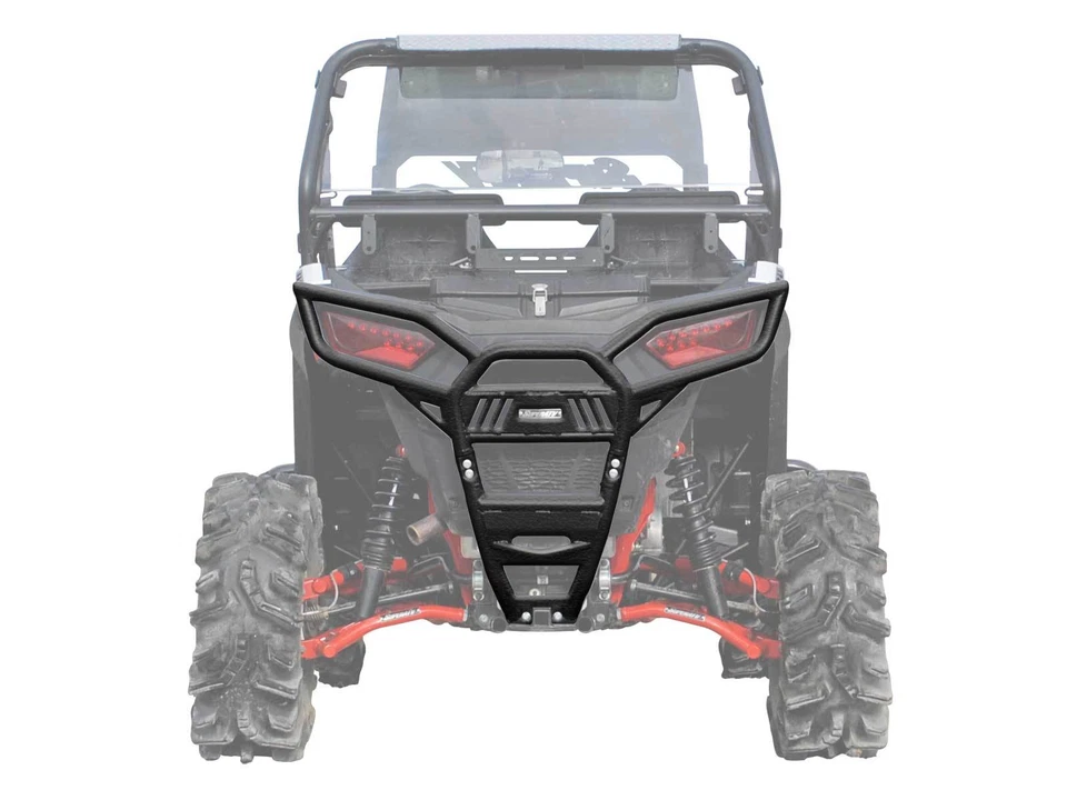 SuperATV Heavy Duty Rear Bumper For Polaris RZR 900 / S 900 (2015-2020) - BLACK - Image 1 of 4