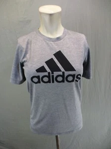 ADIDAS Size M(10/12) Boys Gray Crew Neck Athletic T-Shirt 5BL17 - Picture 1 of 11
