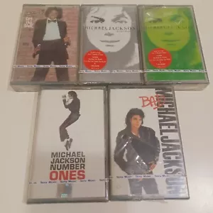 Michael Jackson MJ Sony Music RARE orig CASSETTE TAPE INDIA indian sealed 5pcs - Picture 1 of 8