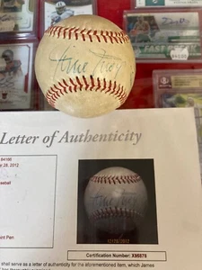 Willie Mays Vintage Signed W/ Best Wishes Wilson Baseball JSA Full Letter - Picture 1 of 5