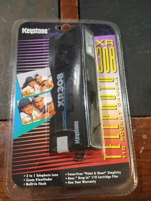 Vintage Keystone XR308 Pocket Camera Tele-Everflash NOS In Original Packaging - Image 1 of 3