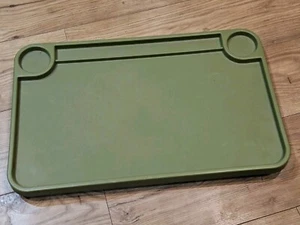 IKEA Nordby Olive Green Plastic & Metal Foldable Bed Laptop Tray Table Rare GC - Picture 1 of 8