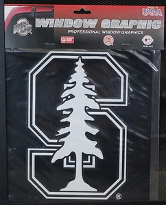 Stanford Med White Licensed NCAA Vinyl Window Decal University Sticker White - Picture 1 of 2