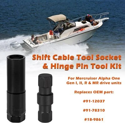 Shift Cable Tool 91-12037 & Hinge Pin Tool for Mercruiser Alpha One Gen 1 Gen 2 - Bild 1 von 4