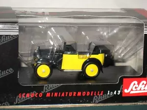 Schuco 1929 BMW Dixi 3/15 PS Cabrio Cabrio Roadster 1/43 Druckguss gelb/schwarz - Bild 1 von 2