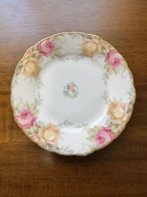 Platos Vintage Rose Louvre Bavaria 1905 * Juego de 10 Foto 1 de 4