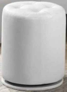 Crown Mark Morgan Round Swivel Stool White Model B4851WH-93 New Factory Boxed - Picture 1 of 7