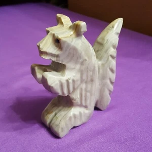 3" Hand Carved Natural Stone Squirrel - Bild 1 von 9