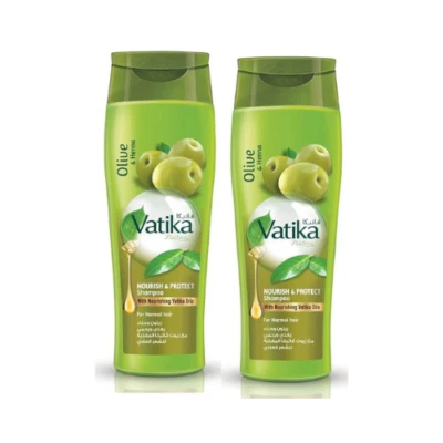 2x Champú Vatika Nutre y Protege con Aceite de Oliva y Henna 400 ml Foto 1 de 2