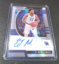 2020 Panini Prizm Draft Picks Hyper Prizm Rookie Autograph EJ Montgomery! 