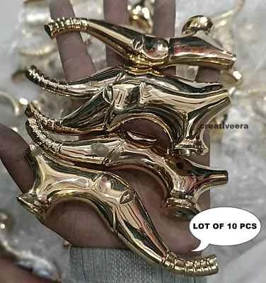 Premium Lot Of 10 Antique Brass Vintage Handle for Walking Stick Cane Men's Gift - Image 1 of 4