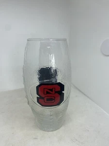 North Carolina State Wolfpack Football Beer Soda Glass 12oz ACC NCSU Baseball - Picture 1 of 5
